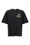 Amiri Crystal Cobra Embellished Printed Cotton-blend Jersey T-shirt In Black