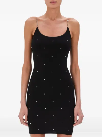 Amiri Crystal-embellished Mini Dress In Black