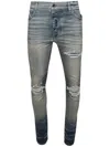 Amiri Mx1 Ripped Skinny Jeans In Blue