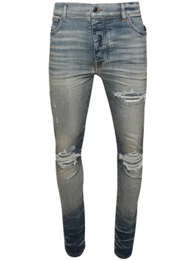 Amiri Mx1 Ripped Skinny Jeans In Blue