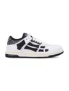 Amiri Crystal Satin Skel Top Low Womans Sneakers In Multi