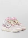 Amiri Crystal Sneakers Featuring Contrast Paneling In Pink
