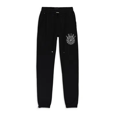 Amiri Crystal Stick Poke Black Sweatpants