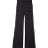 Amiri Crystal Stripe Flare Leg Pants In Black