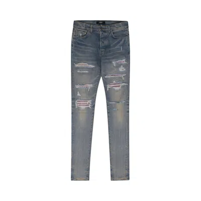 Pre-owned Amiri Crystal Thrasher Jean 'blue' | Men's Size 36