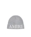 Amiri Curled Knitted Hat In Gray
