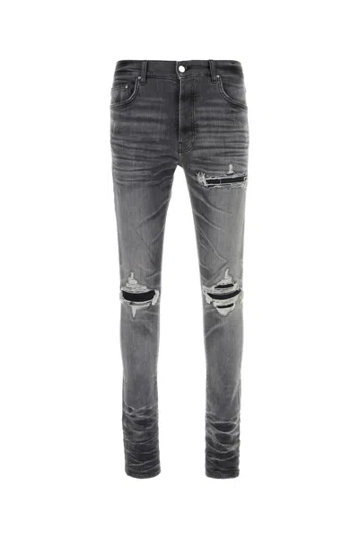 AMIRI DARK GREY STRETCH DENIM JEANS