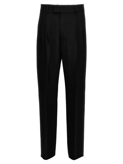 Amiri High Waist Straight Leg Pants In Black