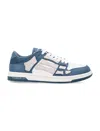 Amiri Debossed Ma Quad Skel Low Top In Blue