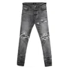 Amiri Stretch Denim Jeans Distressed Detailing