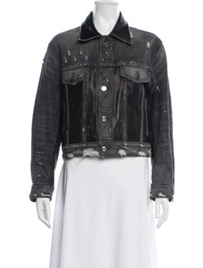 Pre-owned Amiri Denim Jacket In Black