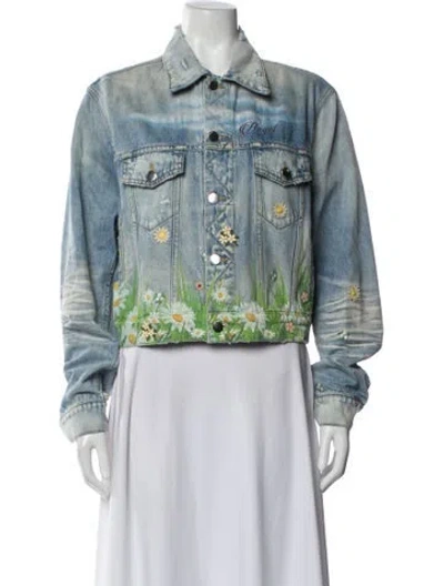 Pre-owned Amiri Denim Jacket In Blue