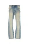 Amiri Stack Distressed Slim-leg Jeans In Blue