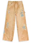 Amiri Tan Repair Jeans In Brown