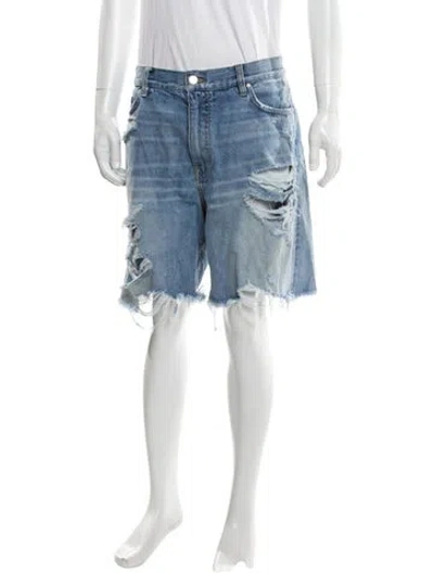 Pre-owned Amiri Denim Shorts In Blue