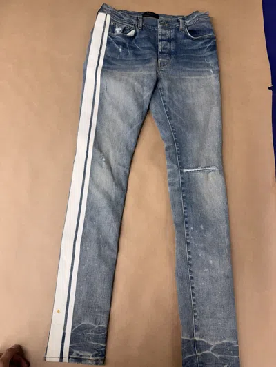 Pre-owned Amiri Denim Track Jeans In Blue