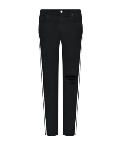 Amiri Denim Trousers With Belt Loops In Black