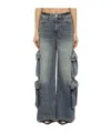 Amiri Straight-leg Cargo Jeans In Gray