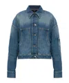 Amiri Oversized Denim Work Jacket In Blue