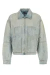 Amiri Denim Work Jacket In Blue