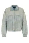Amiri Distressed-effect Denim Jacket In Blue