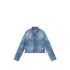 Amiri Denim Work Jacket In Purple
