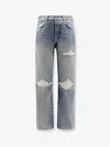 Amiri Straight Leg Mid-rise Distressed Trousers
