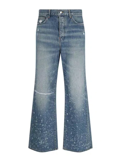 Amiri Destroyed Jeans In Blue