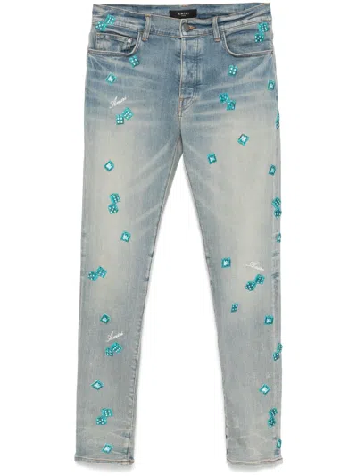 Amiri Dice Jeans In Blue