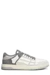 Amiri Distressed Low Top Sneakers With Skeleton Detail In Gray