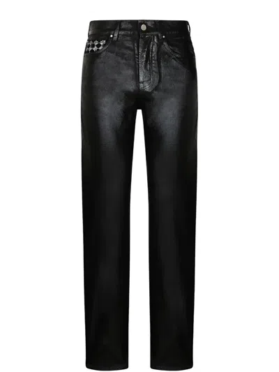 Amiri Distress-effect Jeans In Black
