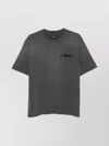 Amiri Men Cotton T-shirt With Embroidery In Gray