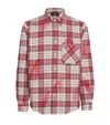 Amiri Mens Samba Regular-fit Check Cotton-flannel Shirt