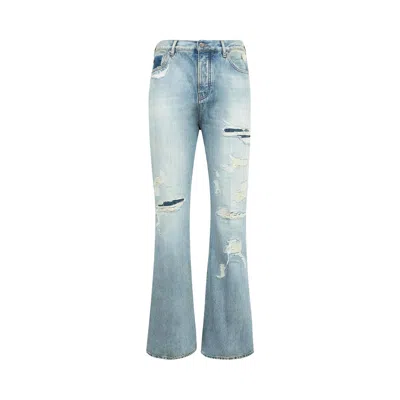 Pre-owned Amiri Distressed Boot Cut Jean 'classic Vintage Indigo' | Blue | Men's Size 36