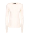 Amiri Cashmere Roundneck Transparent Pull In White