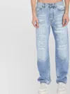 Amiri Ma Quad Straight-leg Distressed Jeans In Blue