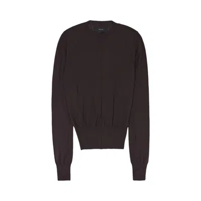 Pre-owned Amiri Distressed Crewneck Jumper 'brown' | Women's Size L