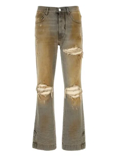 Amiri Distressed Denim Jeans In Multi