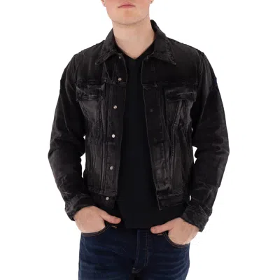 Amiri Distressed-effect Denim Cotton Jacket In Black