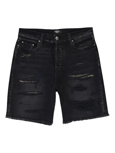 Amiri Distressed-effect Denim Shorts