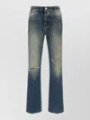 Amiri Slashed Boot Cut Jean In Blue