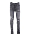 Amiri Stretch Denim Jeans Distressed Detailing