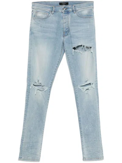 Amiri Distressed Jeans In Blue