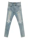 Amiri Denim Skinny Jeans In Blue