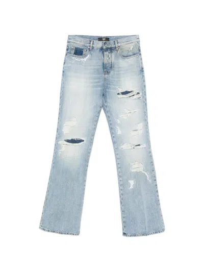 Amiri Distressed Jeans In Blue