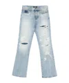 Amiri Distressed Jeans In Blue