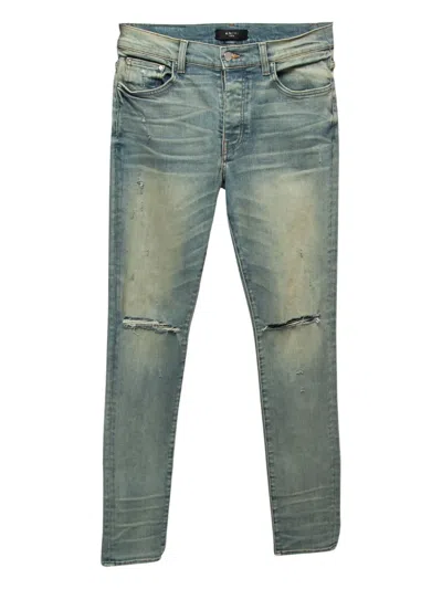 Pre-owned Amiri Distressed Jeans In Blue