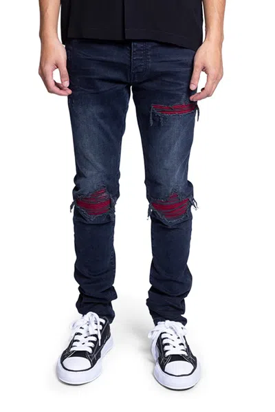 Amiri Distressed Mx1 Jeans In Blue