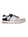 Amiri Low Top Distressed Skeleton Sneakers In White