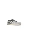 Amiri Distressed Low Top Sneakers With Skeleton Detail In Gray